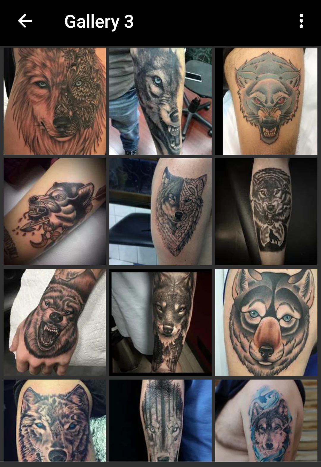 Wolf Tattoos screenshot